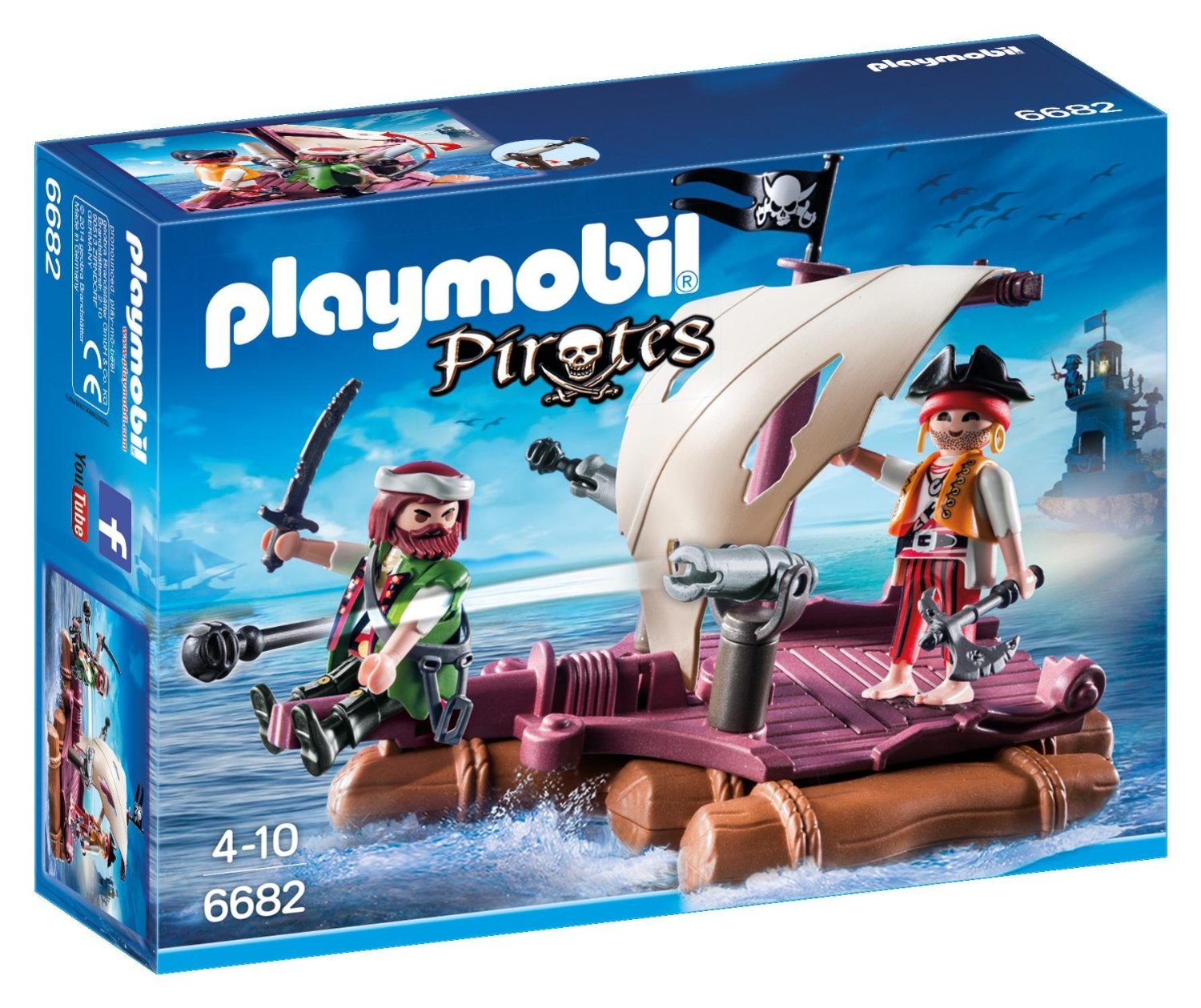 6682 Playmobil - Jangada com Piratas - Ri Happy