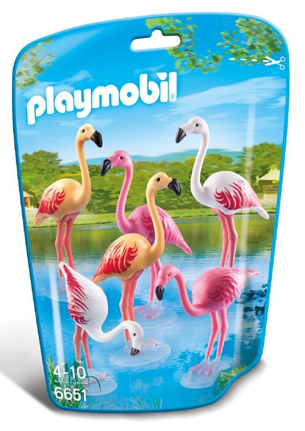 6651 Playmobil Saquinho Animais Zoo Pequeno - Flamingo - Ri Happy