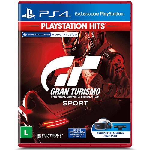 Jogo PS4 - Gran Turismo Sport - Playstation Hits - Sony