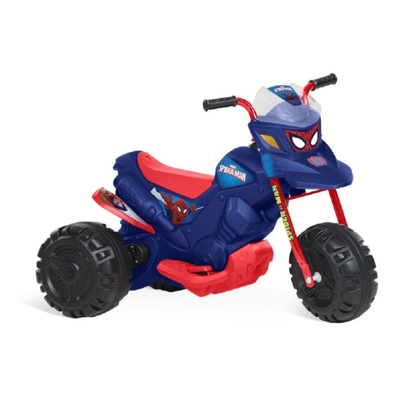 KS1123✨ Moto Zx Elétrica 6v - Homem Aranha - Bandeirante - Ri Happy