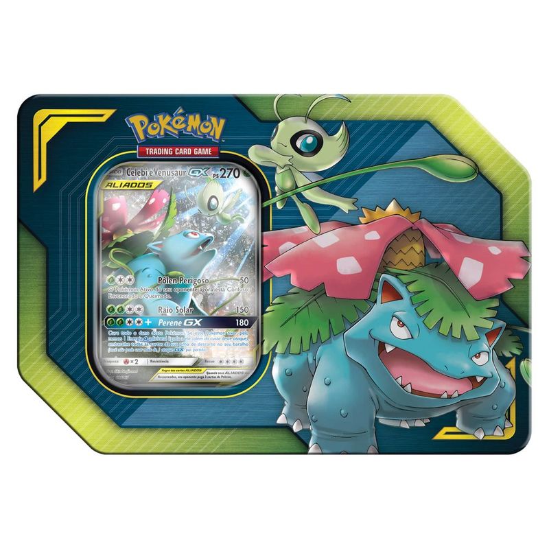 Pokemon Lata - Aliados-Gx - Celebi e Venusaur - Ri Happy