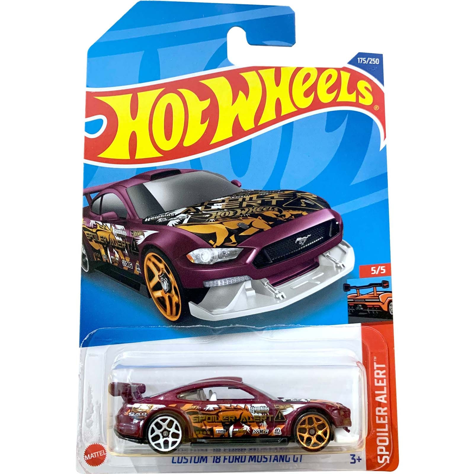 Hot Wheels Custom 18 Ford Mustang Gt Hcv87