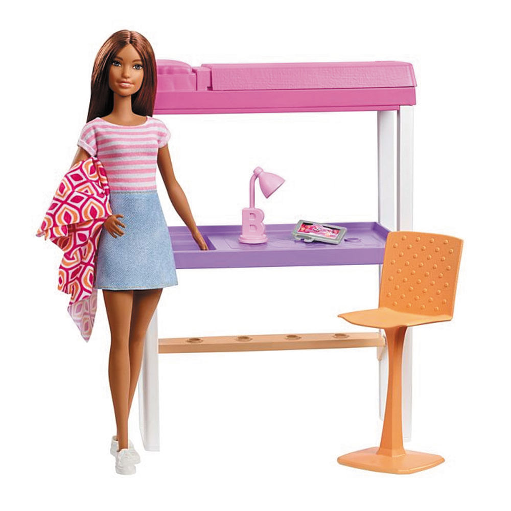 Jogo De Quarto com Criando Pura Magia Barbie Happy - Moveis