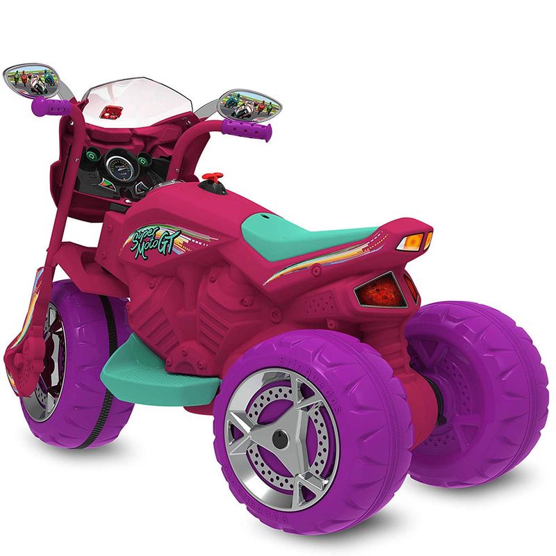 Triciclo-Eletrico-6V-Super-Moto-GT-Pink-Bandeirante-2657_detalhe2