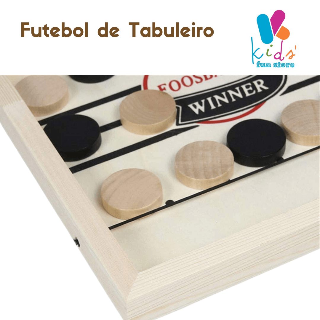 Futebol de Tabuleiro  Jogo Criativo Divertido de Madeira