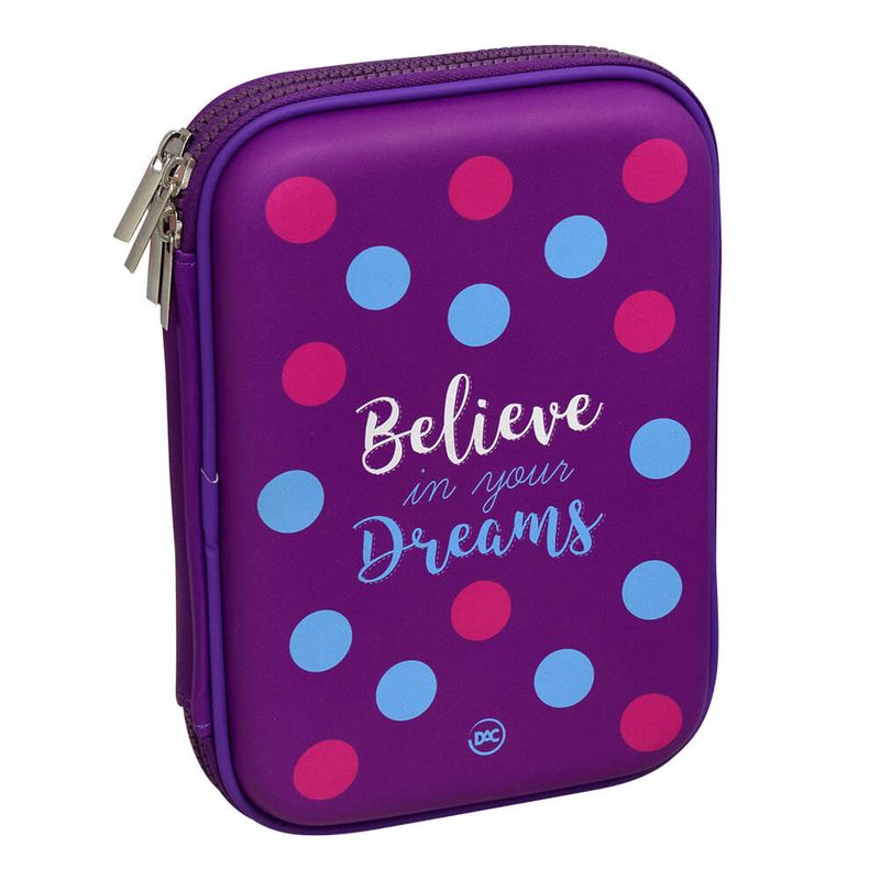 estojo-case-duplo-21x14-cm-roxo-believe-in-your-dreams-dac-E202_Frente