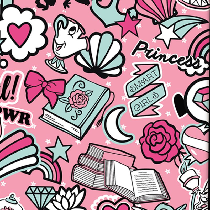 caderno-espiral-duplo-bullet-journal-princesas-disney-80-folhas-rosa-e-preto-dermiwil-37842_Detalhe2