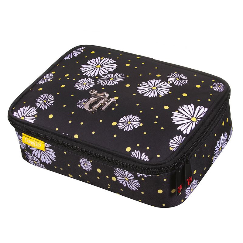 estojo-escolar-soft-luxo-flowers-capricho-preto-dmw-11841_Frente