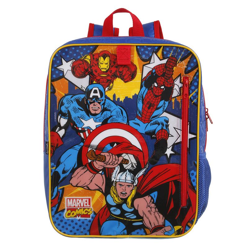 mochila-infantil-40cm-marvel-vingadores-azul-e-vermelho-dmw-11681_Frente