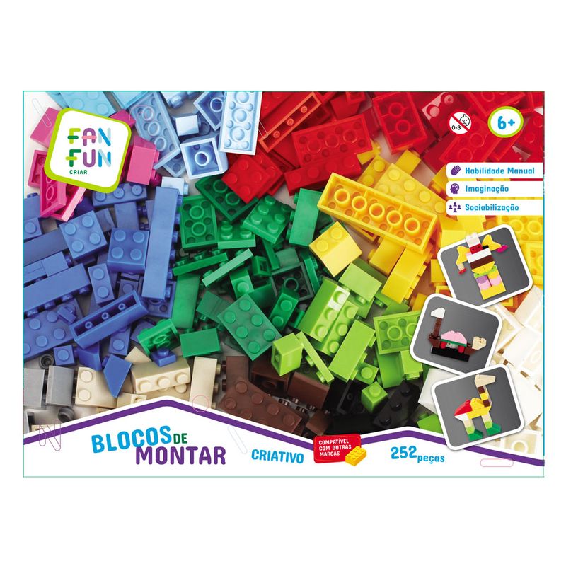 Blocos-de-Montar---252-Pecas---Blocos-Criativos---FanFun