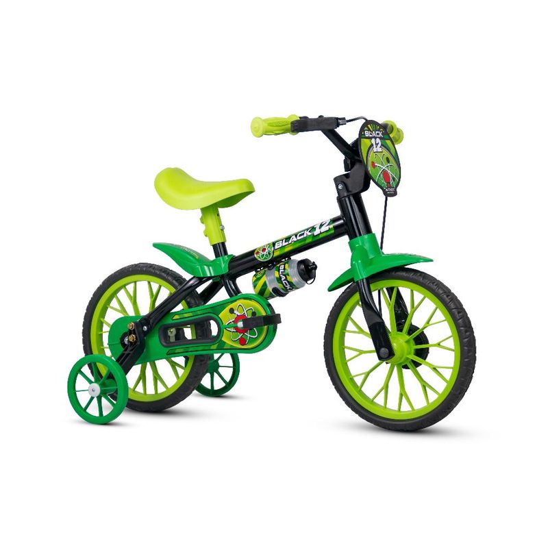 Bicicleta---Aro-12---Nathor-Industria---Black-12---Verde-0