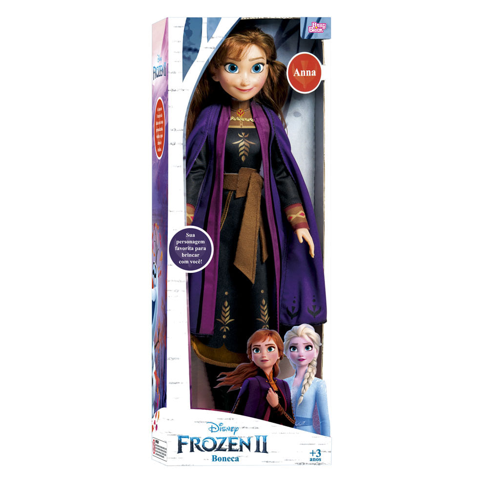 Boneca Articulada - Disney - Frozen 2 - Mini My Size - Anna - 55 cm -  Novabrink - Ri Happy