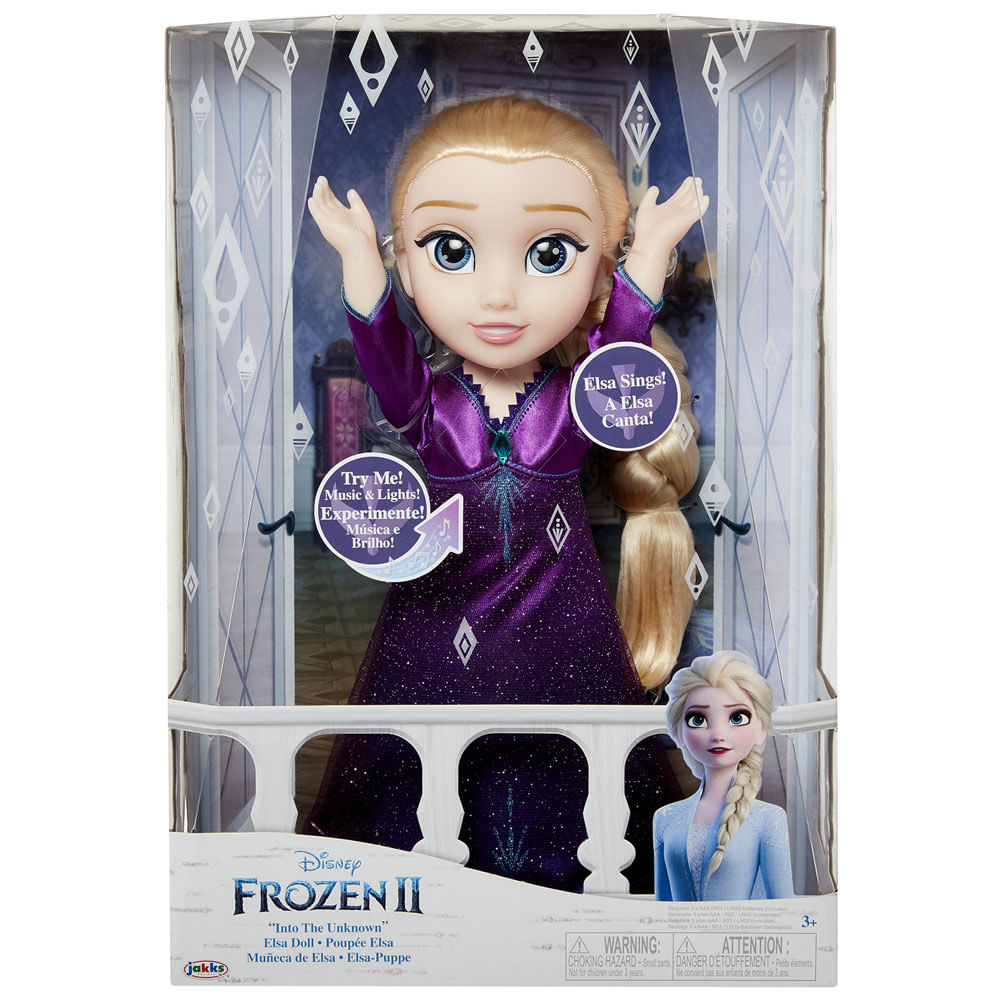 Boneca Frozen Musical - Elsa Canta Em 4 Linguas- Mattel