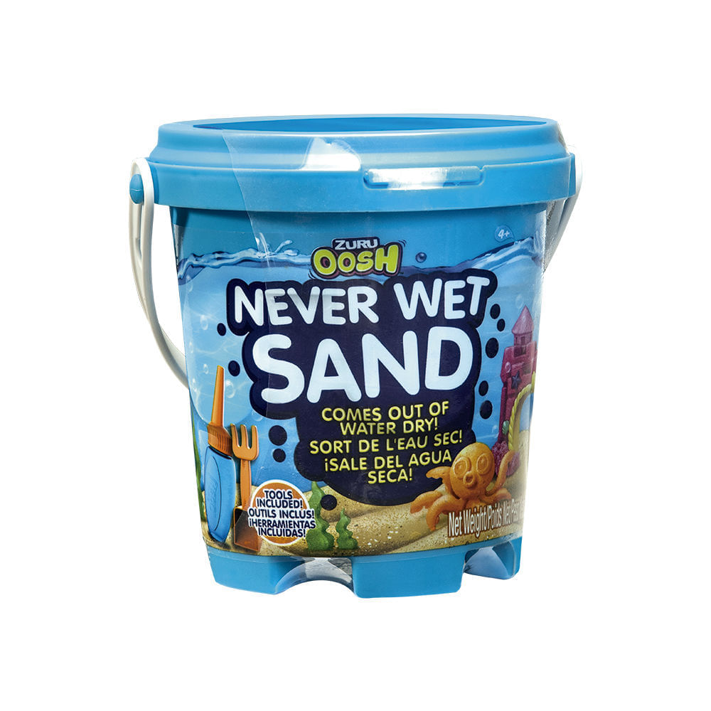 Areia Mágica - Never Wet Sand - Azul Neon - Fun - Ri Happy