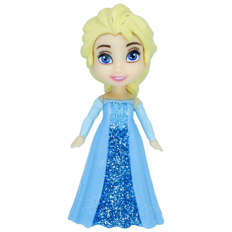 Mini-Boneca-Articulada---15-Cm---Disney---Frozen---Elsa-Vestido-Turquesa---Mimo_Frente