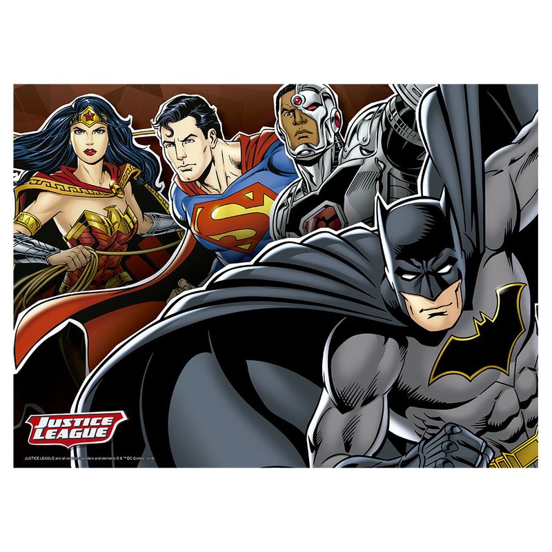 Quebra-Cabeca---DC-Comics---Liga-da-Justica---100-Pecas---Grow