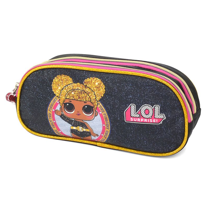 estojo-escolar-duplo-lol-surprise-queen-bee-preto-luxcel-EI34625-LO-0600UN_Frente