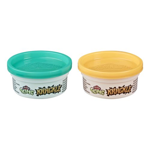 Conjunto de Slimes - Play-Doh - Ciano e Laranja - 90 gramas - Hasbro