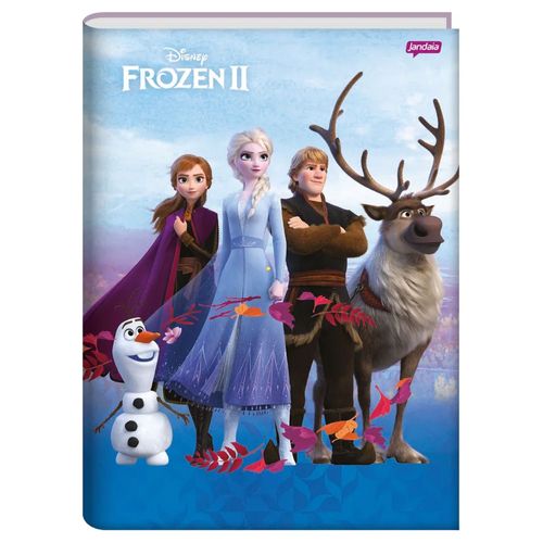 Caderno Universitário - Brochura - Frozen 2 - Turma Frozen - 96 Folhas - Jandaia