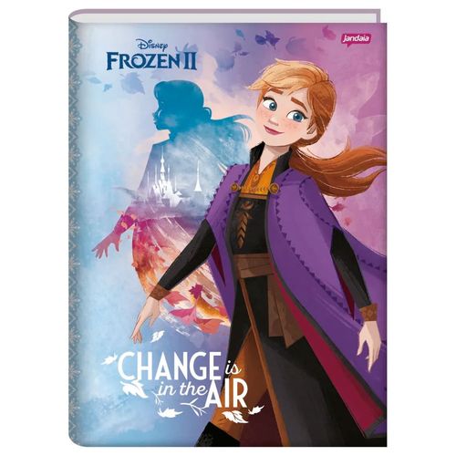 Caderno - 1/4 - Disney - Frozen 2 - Anna - Change Is In The Air - 96 Folhas - Jandaia