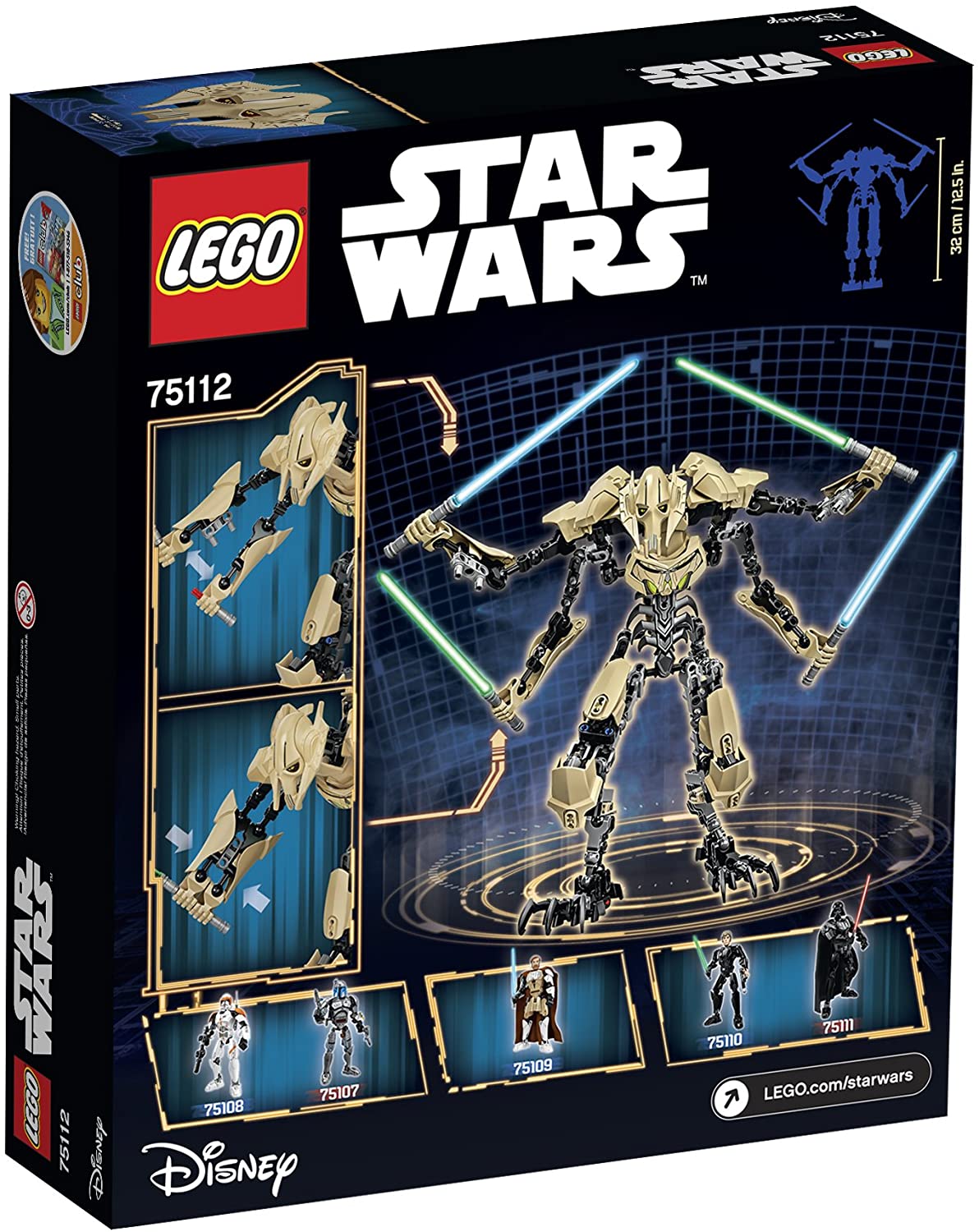 LEGO Star Wars 75112 Kit de Construcao Geral Grievous com 186 Pecas - Ri  Happy