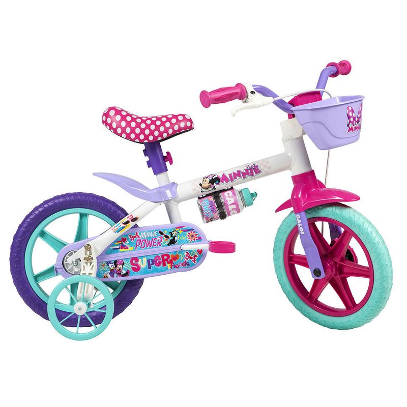 Bicicleta-ARO-12---Disney---Minnie-Mouse---Branco---Caloi_frente