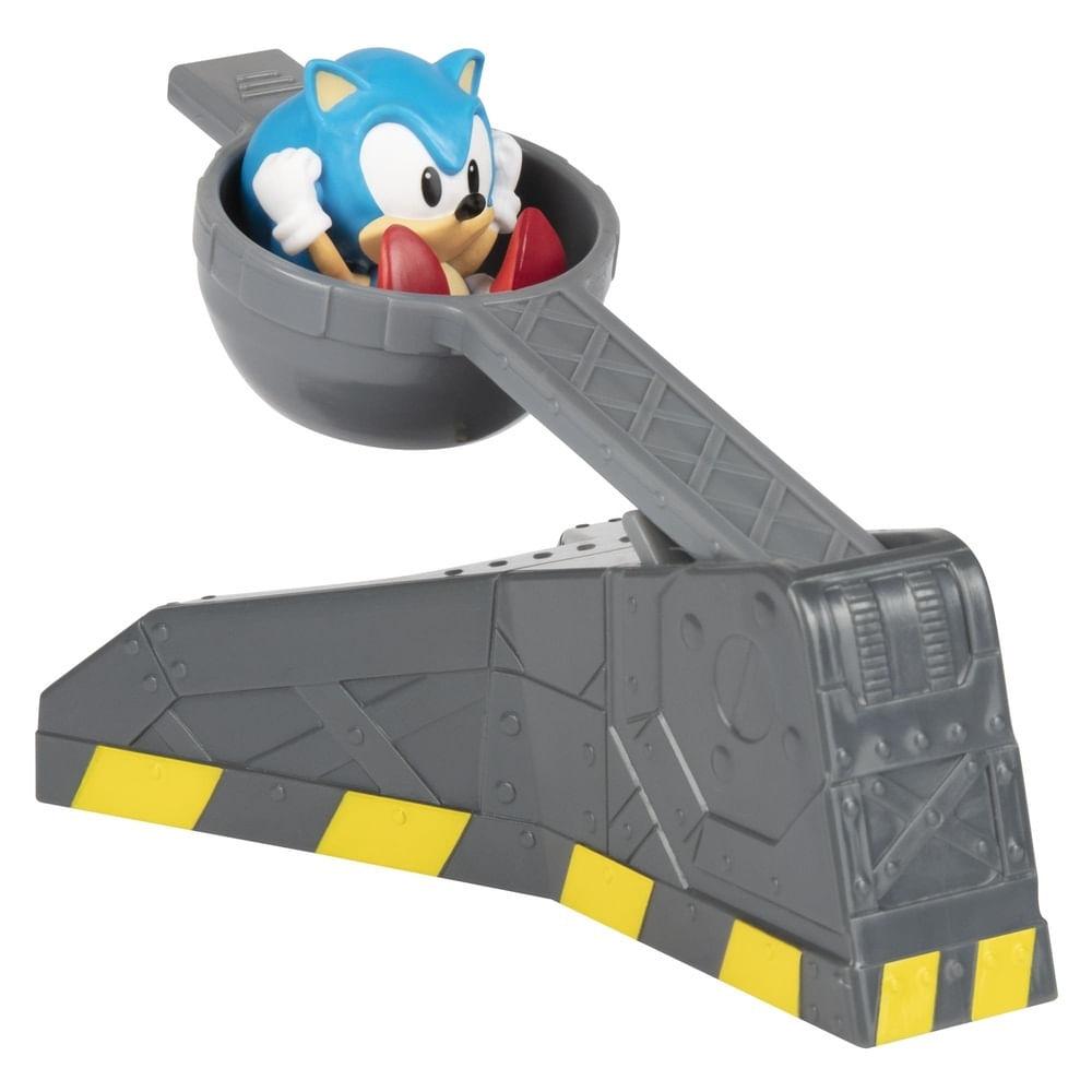 Figura Articulada - Sonic Giant Eggman Robot Battle Set - Vermelho - 22 cm  - Candide - Ri Happy