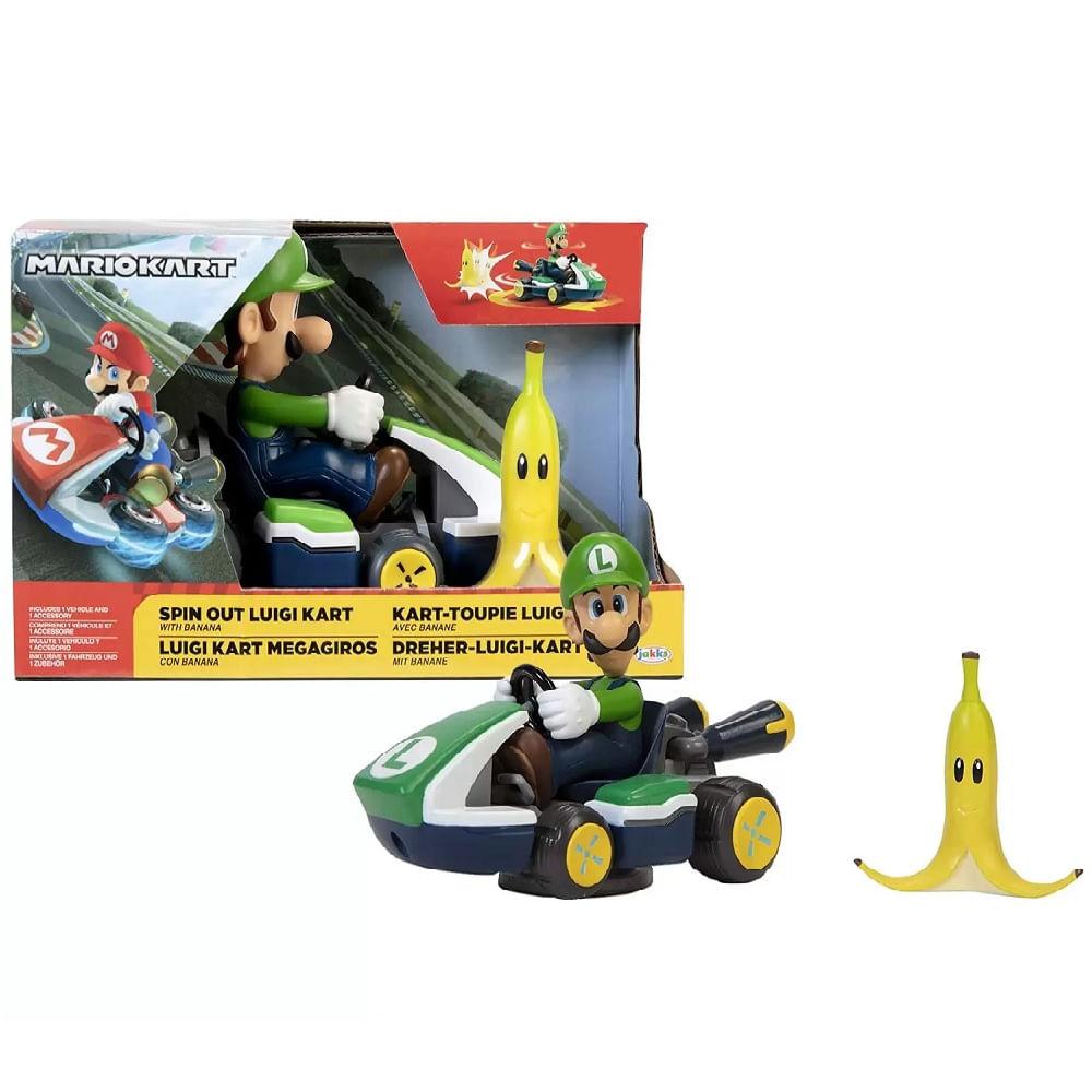 Veículo e Figura - Mario Kart - Spin Out - Super Mario - Candide