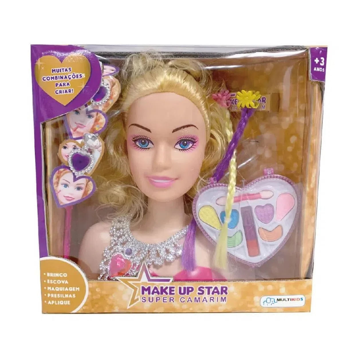 Boneca Make UP STAR Super Camarim Multikids - Ri Happy