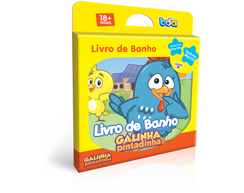 Livro de Colorir com Água Infantil Galinha Pintadinha - Ri Happy