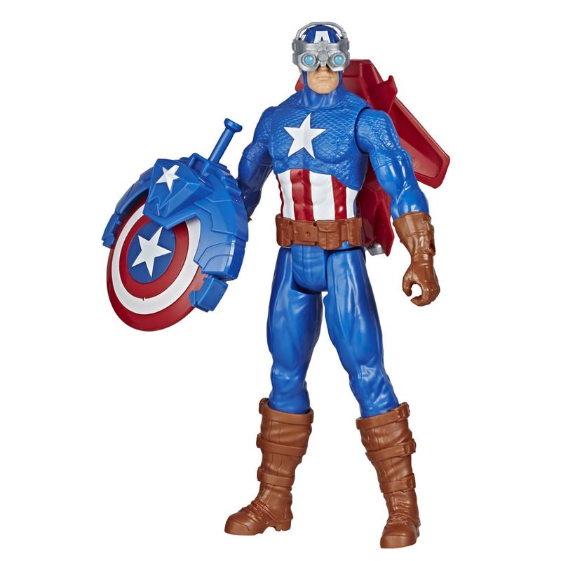 Figura-Articulada---30-Cm---Titan-Heroes---Disney---Marvel---Avengers---Capitao-America---Blast-Gear---Hasbro