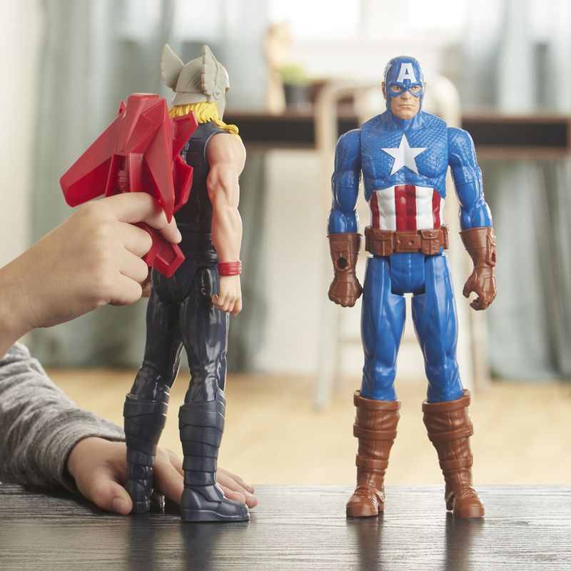 Figura-Articulada---30-Cm---Titan-Heroes---Disney---Marvel---Avengers---Capitao-America---Blast-Gear---Hasbro