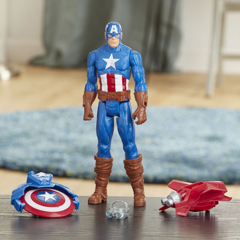 Figura-Articulada---30-Cm---Titan-Heroes---Disney---Marvel---Avengers---Capitao-America---Blast-Gear---Hasbro
