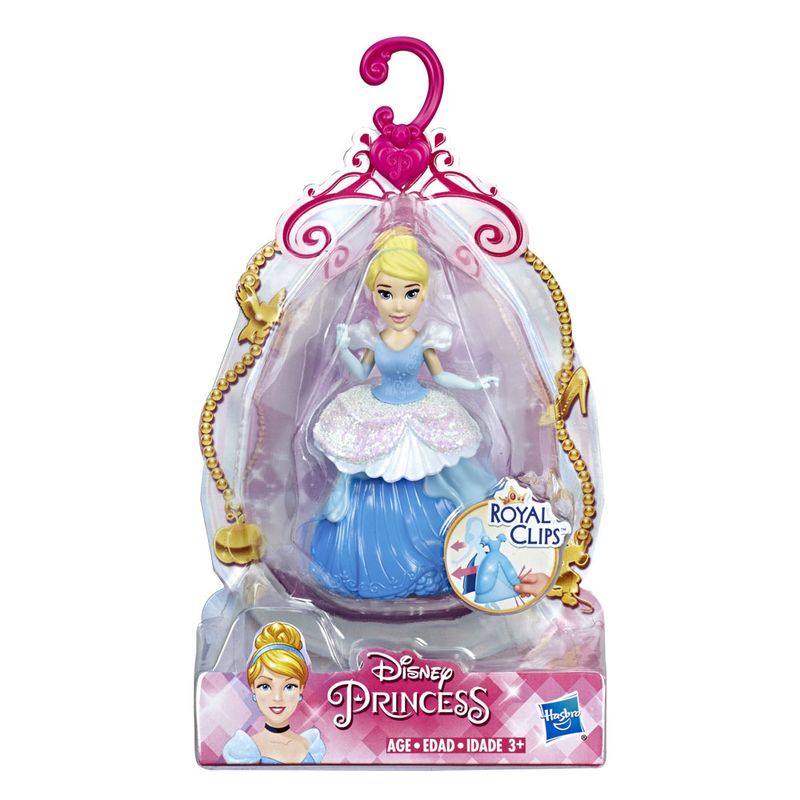 Mini-Boneca---15-Cm---Disney---Princesas---Royal-Clips---Cinderela---Hasbro