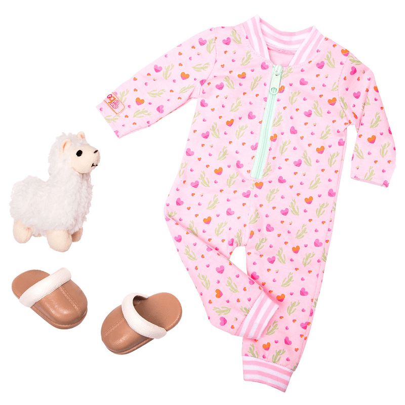 acessorios-de-bonecas-our-generation-pijama-rosa-com-lhama-293_frente