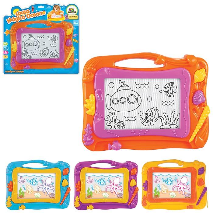 Lousa Magica Mar Infantil Com Caneta Magnetica 25cm Quadro - Ri Happy