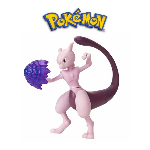 Figura de Batalha Pokémon Deluxe Action Boneco - Mewtwo