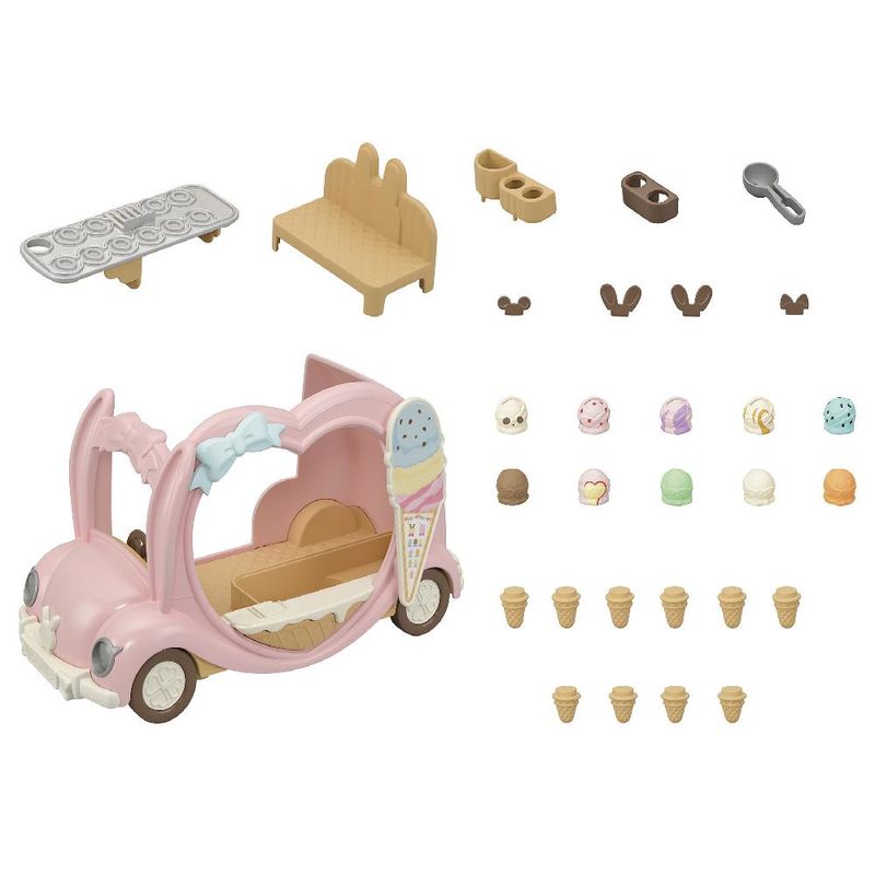 Conjunto-de-Figuras---Sylvanian-Families---Van-do-Sorvete---Epoch-2