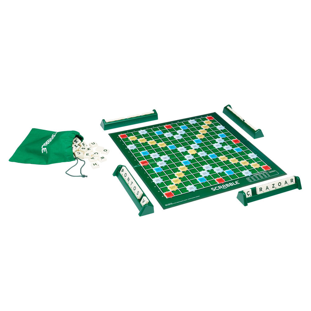 Mattel games Viagem Scrabble Minimalista GRÁTIS Cjt12Fr + UNO Colorido