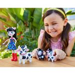 Mini-Boneca-Articulada-e-Pets---21-Cm---Enchantimals---Familia-de-Inverno---Cambrie-Cow-Ricotta-Mac-e-Cheese---Mattel