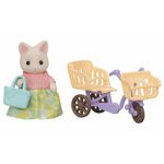 Conj-Passeio-de-Bicicleta-Figura-e-Acessorios---Sylvanian-Families---Mamae-Gato-Primavera---Epoch-0