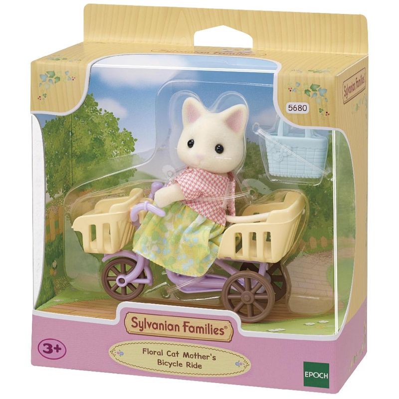 Conj-Passeio-de-Bicicleta-Figura-e-Acessorios---Sylvanian-Families---Mamae-Gato-Primavera---Epoch-4