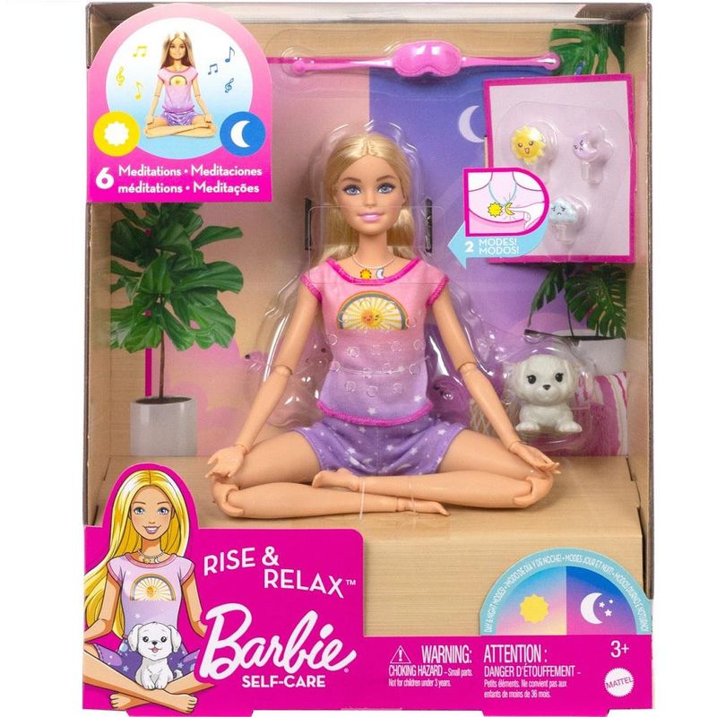 Barbie Boneca Articulada Medita Comigo Dia e Noite Mattel