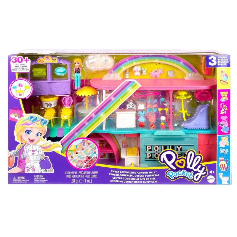 Playset - Polly Pocket - Polly - Shopping Center Doces Surpresas