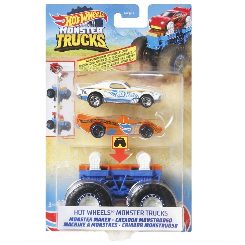 Brinquedo Infantil Carrinho Hot Wheels Trucks Monster Maker