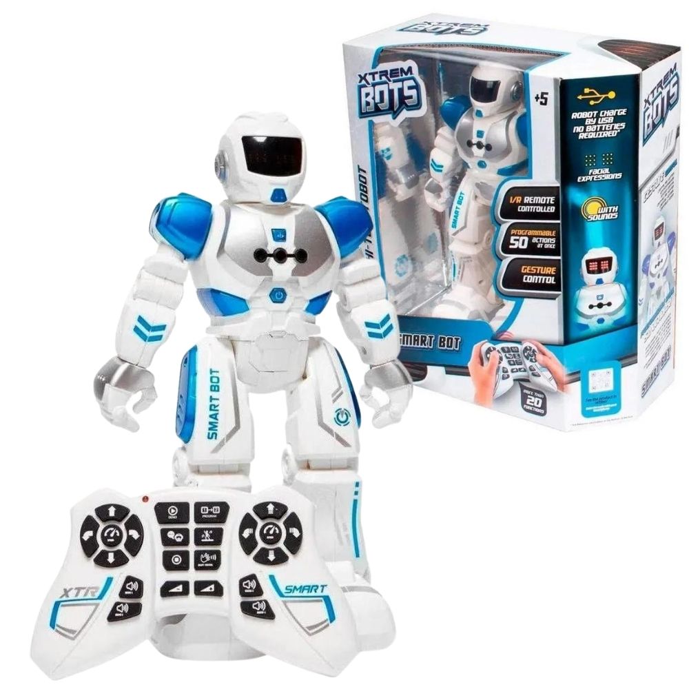 Boneco Robô Hi Tech com Som e Controle - Xtrem Bots - Fun - PBKIDS