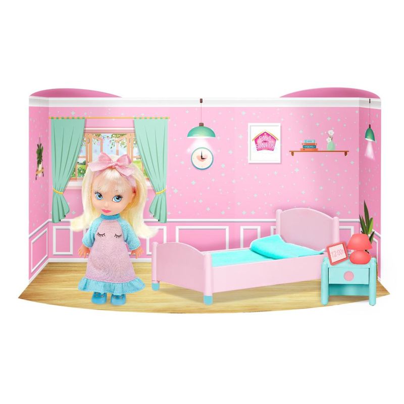 Mini-Boneca-e-Acessorios---Colecao-Casa-dos-Sonhos---Hora-de-Dormir---Rosa---Estrela-2
