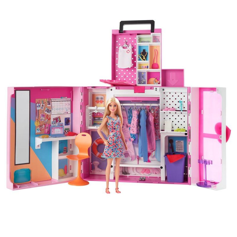 Playset com Boneca e Acessórios - Barbie Dream Closet - Novo Armário