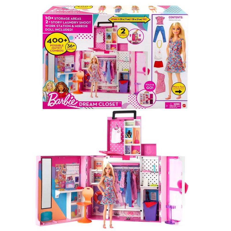 Playset-com-Boneca-e-Acessorios---Barbie-Dream-Closet---Novo-Armario-dos-Sonhos---Mattel-1