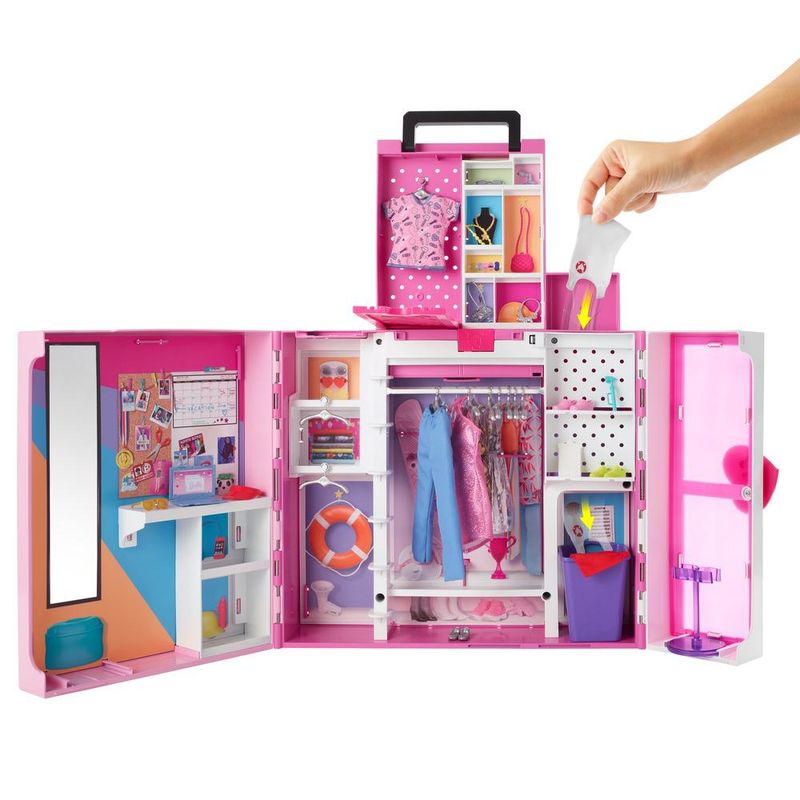 Barbie Fashionista Armario Portátil Con Muñeca, 53% OFF